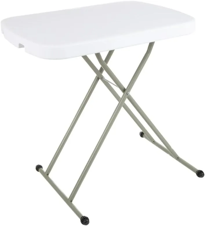 Adjustable Folding Table for TV Tray, Playing Cards, and Crafts