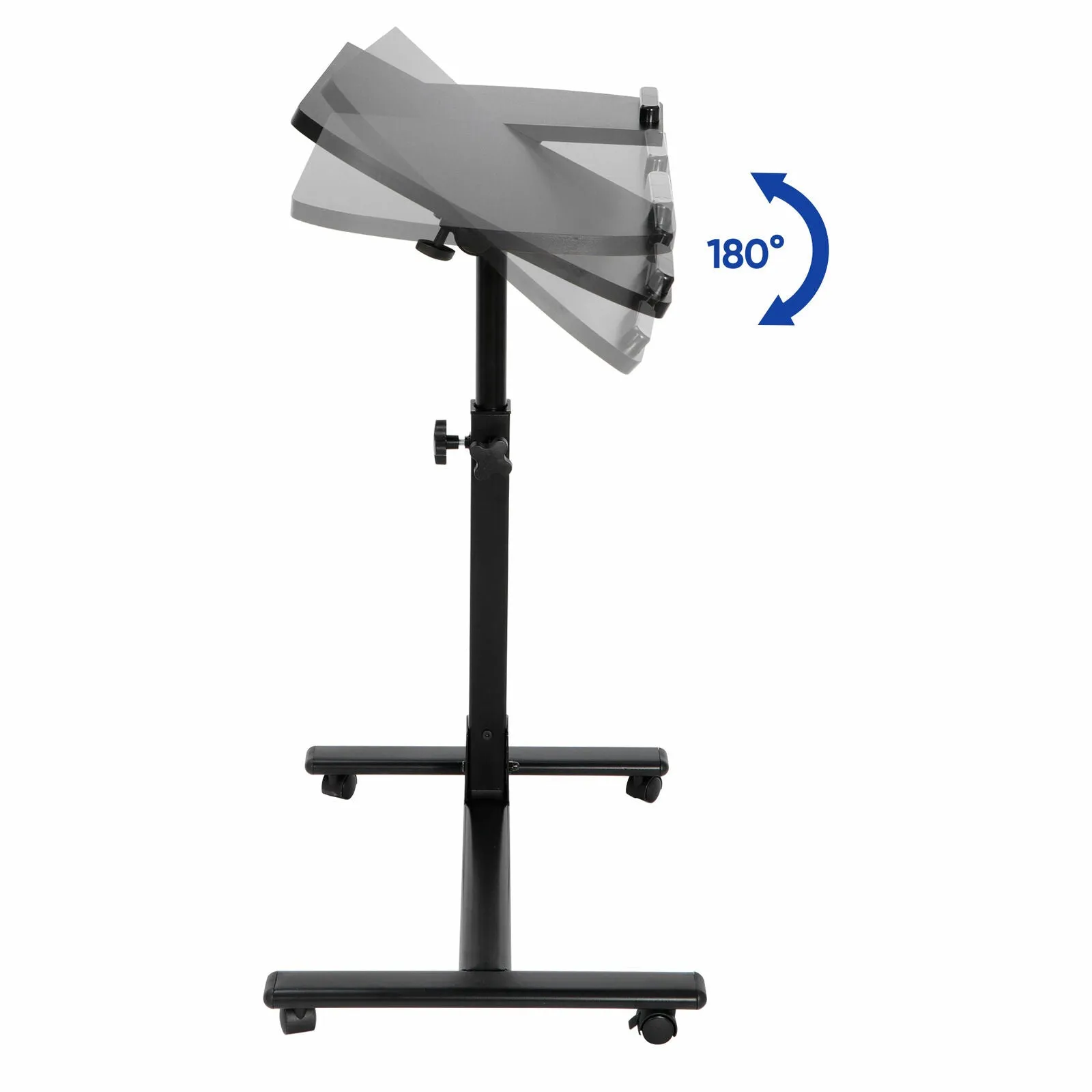 Adjustable Height Rolling Laptop Desk