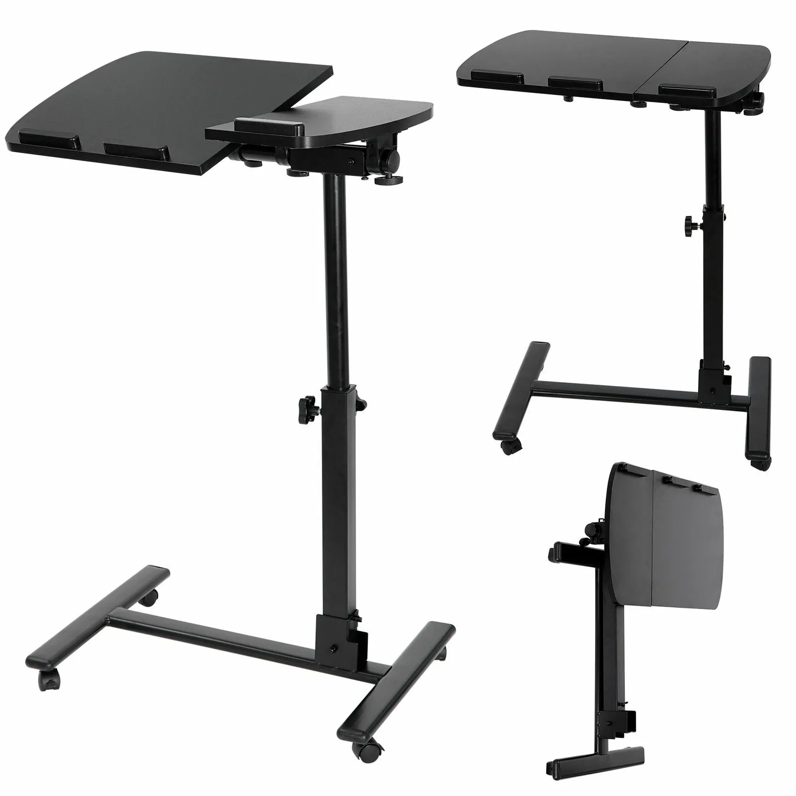Adjustable Height Rolling Laptop Desk