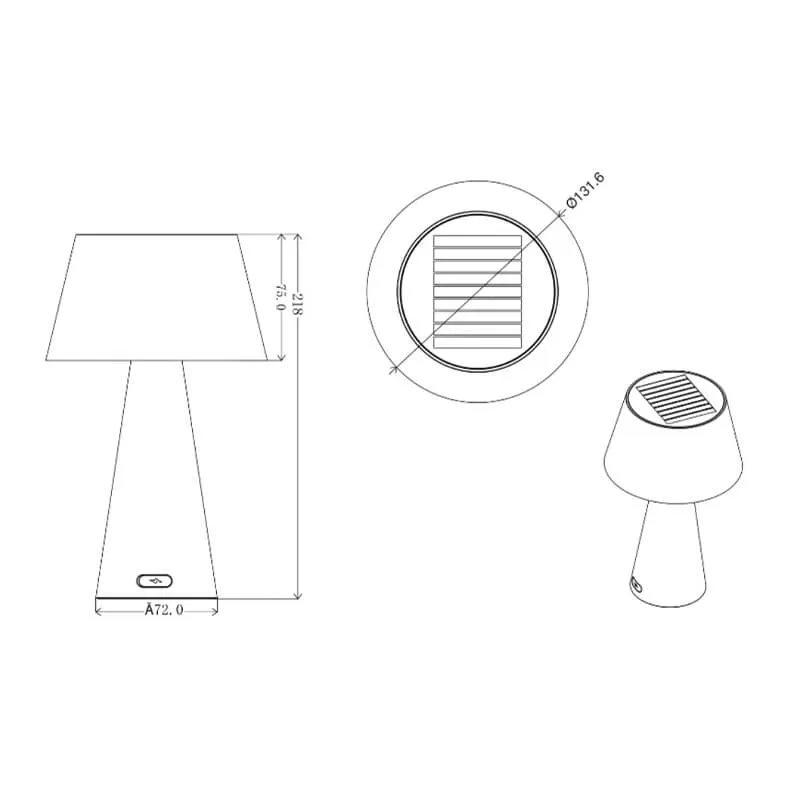 Adjustable Solar Indoor and Outdoor Table Light