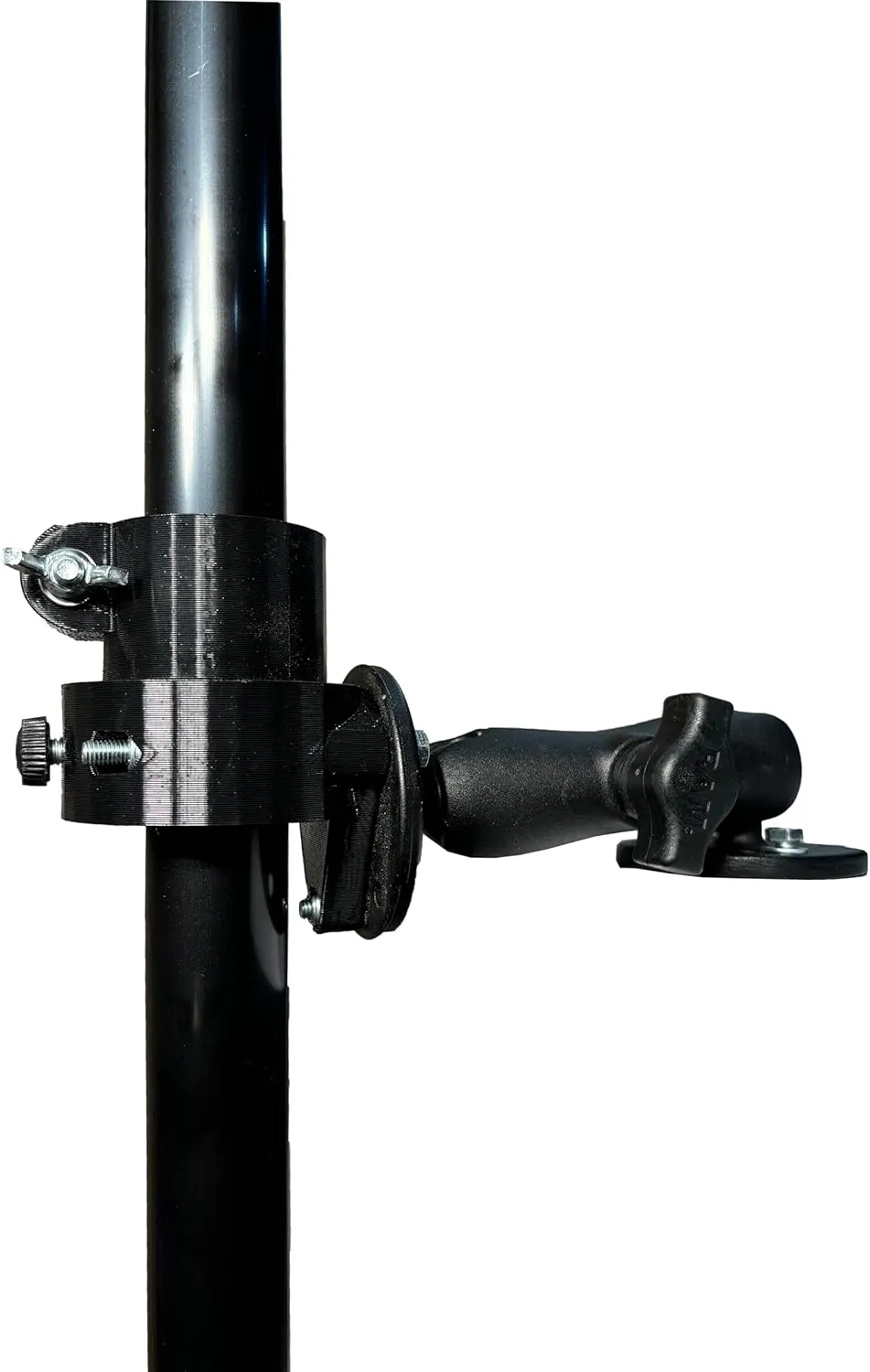 Adjustable Transducer Pole for Garmin Livescope & Lowrance Active Target, 30"-60" Telescoping, Durable RAM Boat Mount Adapter (RAM Mount, LVS32 or Active Target 1 & 2)