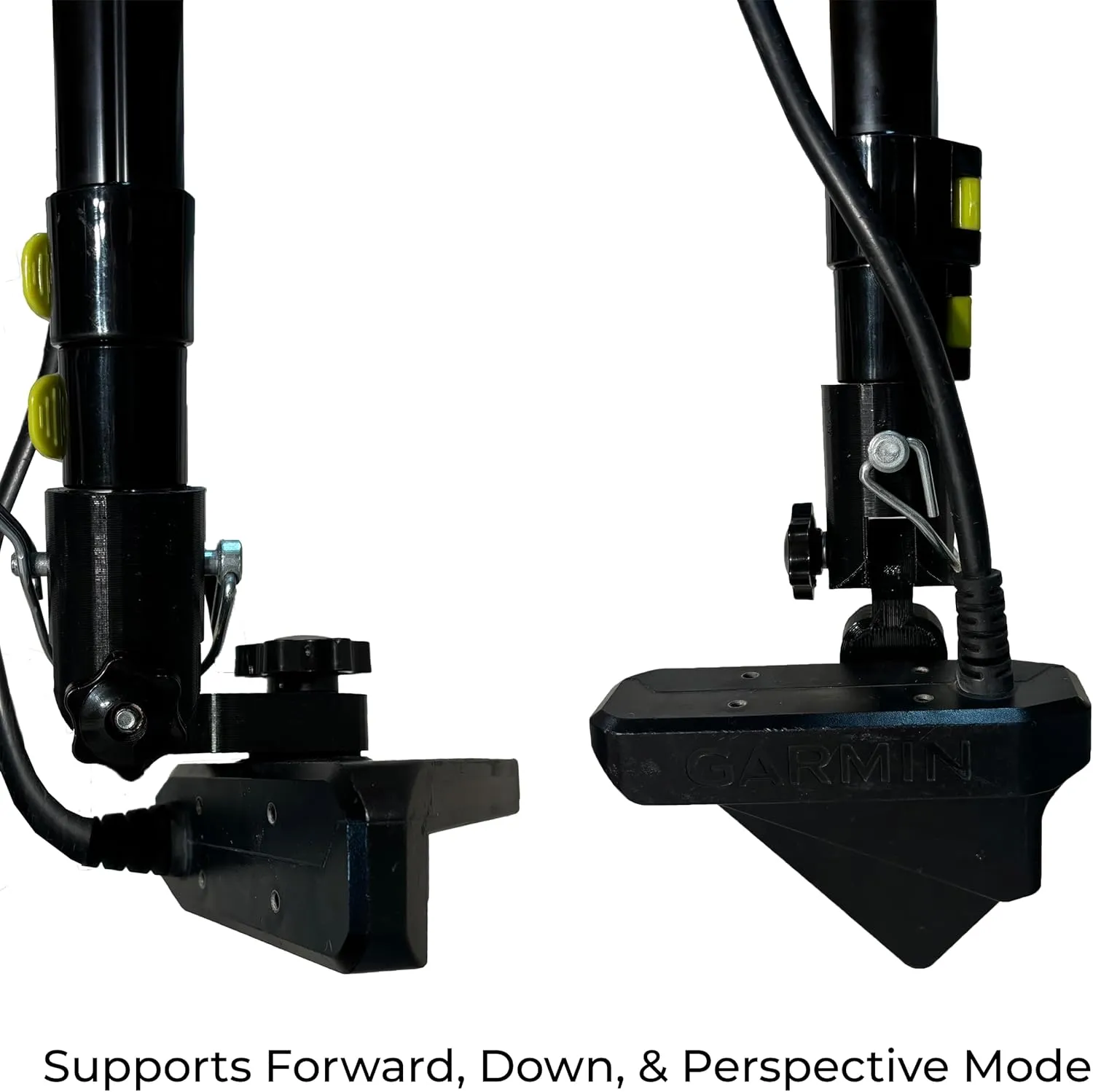 Adjustable Transducer Pole for Garmin Livescope & Lowrance Active Target, 30"-60" Telescoping, Durable RAM Boat Mount Adapter (RAM Mount, LVS32 or Active Target 1 & 2)