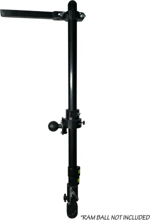 Adjustable Transducer Pole for Humminbird MEGA Live, 30"-60" Telescoping, Durable RAM Boat Mount Adapter