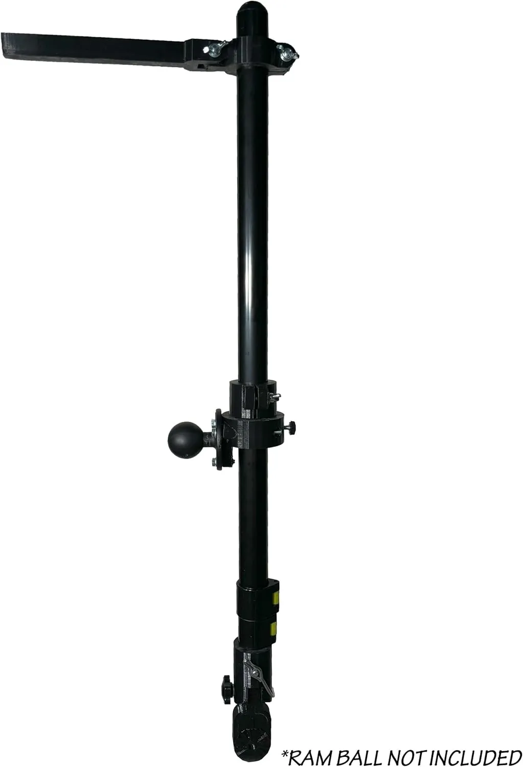 Adjustable Transducer Pole for Humminbird MEGA Live, 30"-60" Telescoping, Durable RAM Boat Mount Adapter