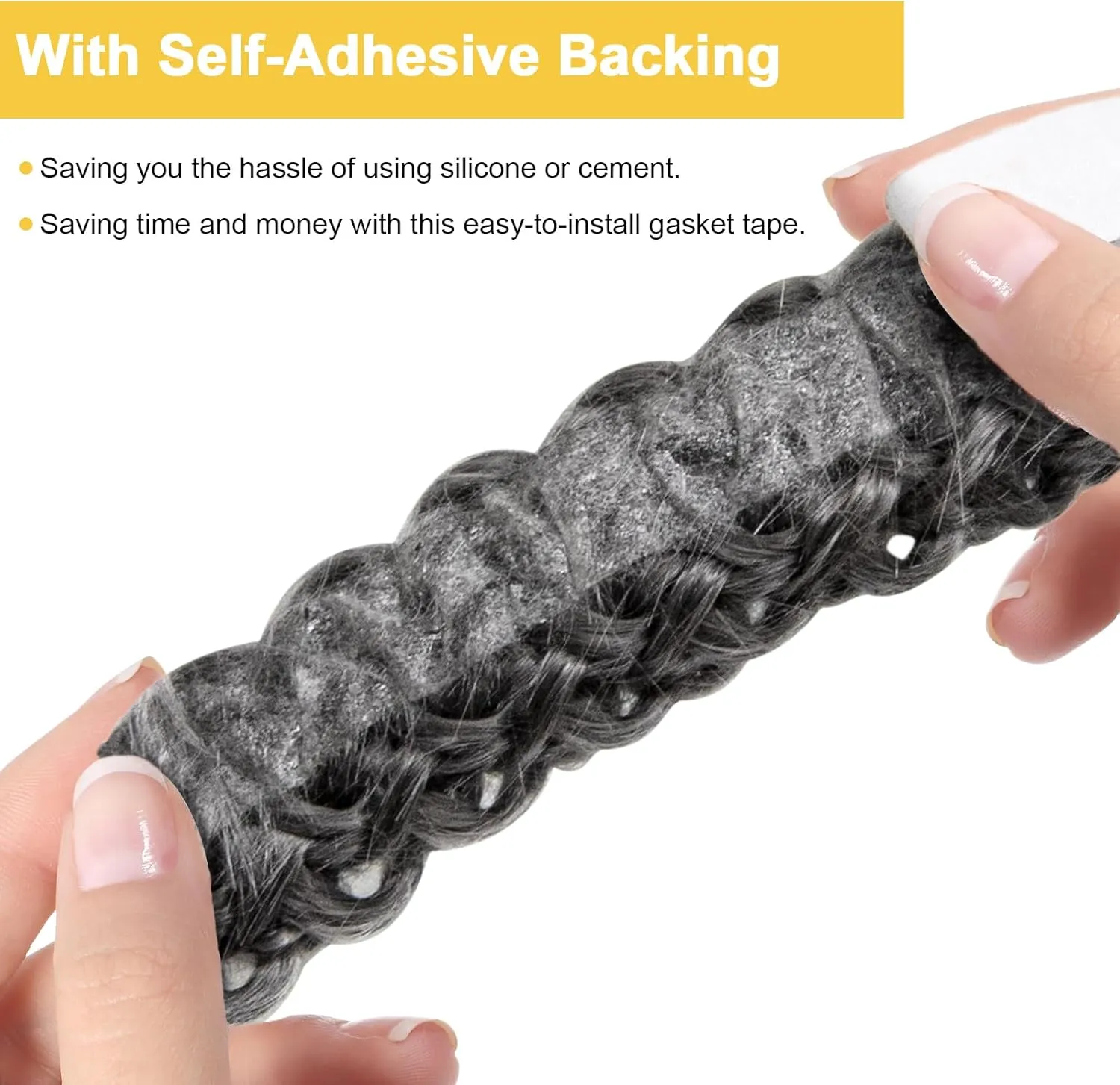Adviace 1-00-2312 Fiberglass Gasket with Self Adhesive for Harman P68, P43, P61, P35i, P38, Advance Pellet Stoves, Harman Coal & Wood Stoves and Heatilator Eco-Choice Pellet Stove Parts, 1/4'' x 15FT.
