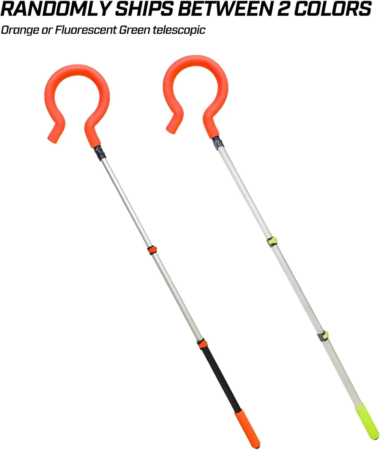 AKA Sports Gear Volleyball Spike Trainer (EVA Header Design, No Header Scrap) Split Pole with Question Mark Hook-Adjustable Volleyball Hitting Trainer Equipment for Serving, Spiking and Jump Training