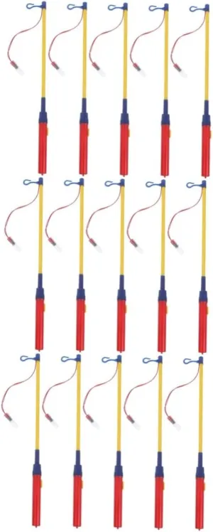 Alasum 15pcs Lantern Sticks Lightweight Led Lantern Pole Handles for Boys and Girls Birthday Parties and Decorations No Battery Included