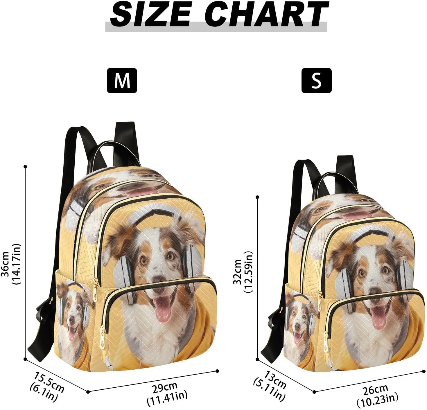 ALAZA Australian Shepherd Dog Small Backpack Purse for Women Travel Bag Lightweight Shoulder Bag Fashion Daypack
