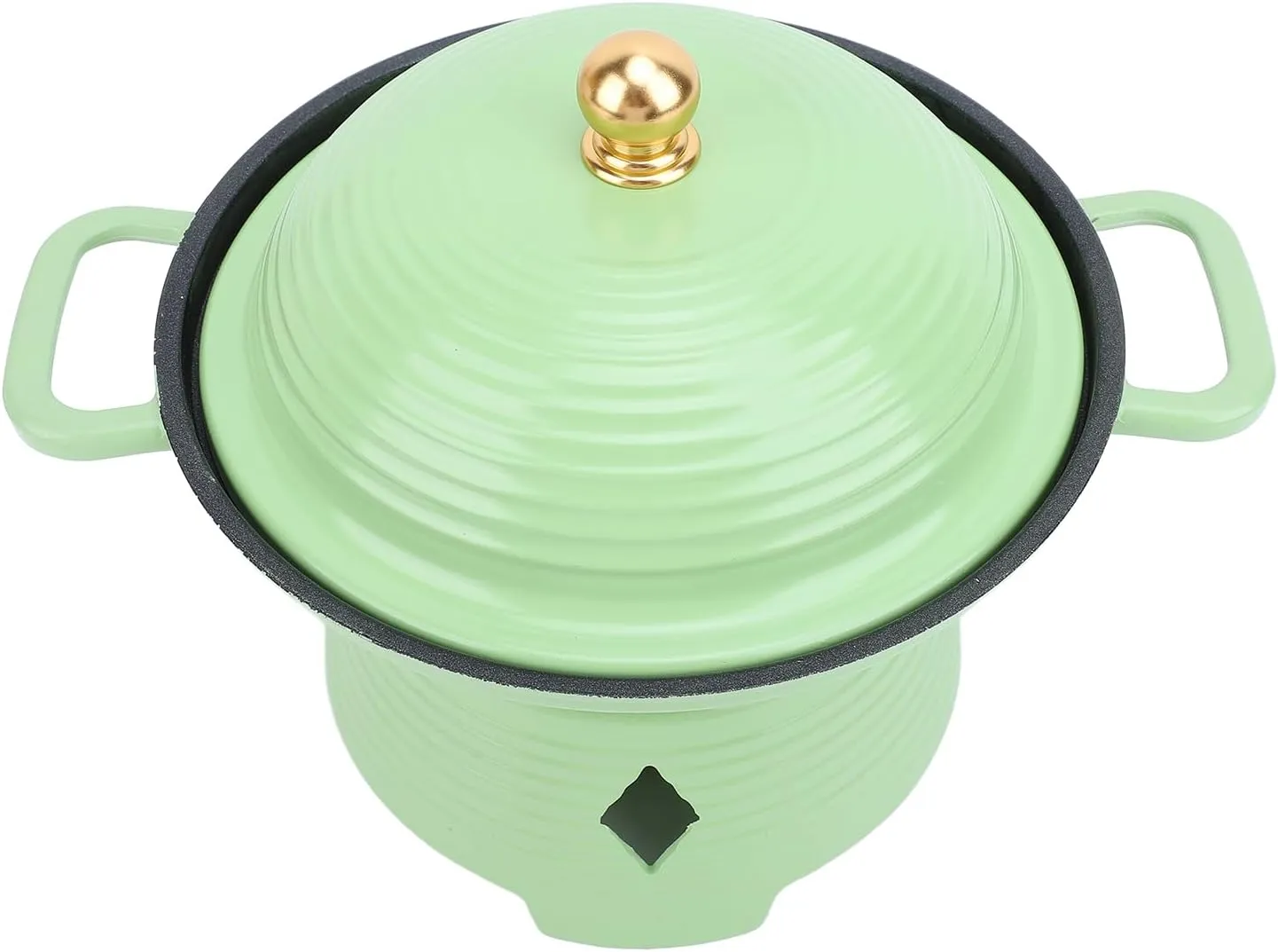 Alcohol Stove Hot Pot Cooker, Liquid Stove Hot Pot Versatile Compact Easy To for Camping (Shallow)