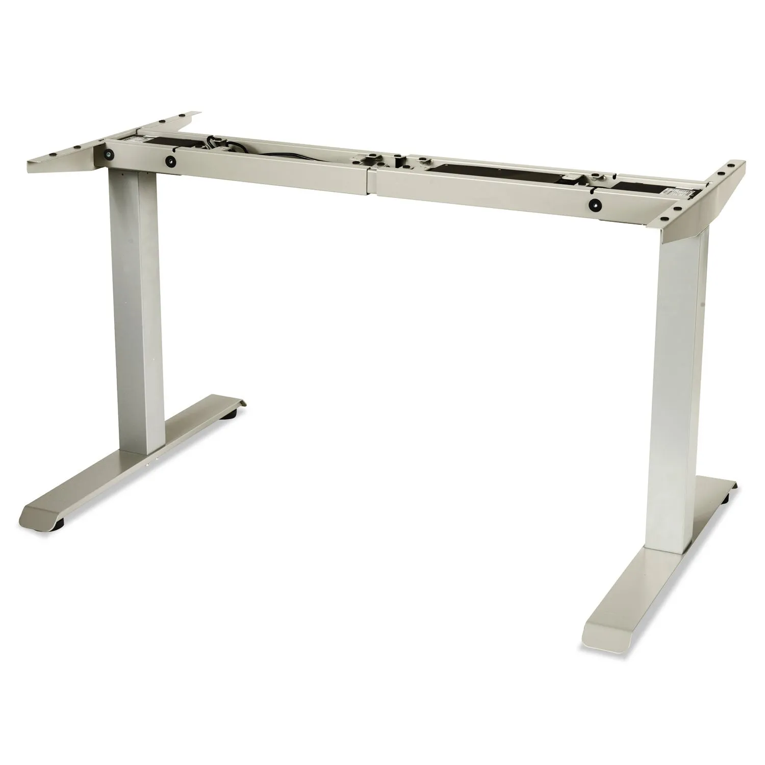 Alera® AdaptivErgo Sit-Stand Two-Stage Electric Height-Adjustable Table Base, 48.06" x 24.35" x 27.5" to 47.2", Gray