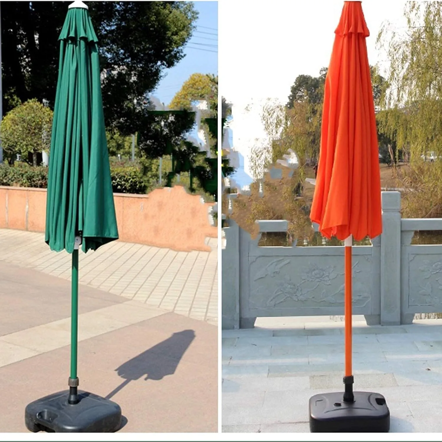 Aluminum Parasol, Tiltable Outdoor Parasol, Wind-resistant Courtyard Umbrella, UV-resistant Beach Umbrella, Used In Villas, Balconies, Gardens, Without Base good