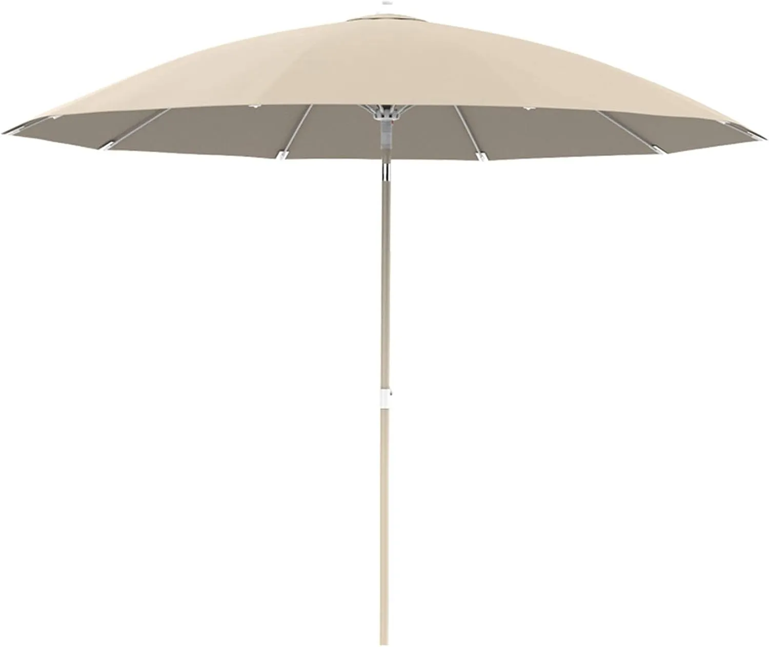 Aluminum Parasol, Tiltable Outdoor Parasol, Wind-resistant Courtyard Umbrella, UV-resistant Beach Umbrella, Used In Villas, Balconies, Gardens, Without Base good