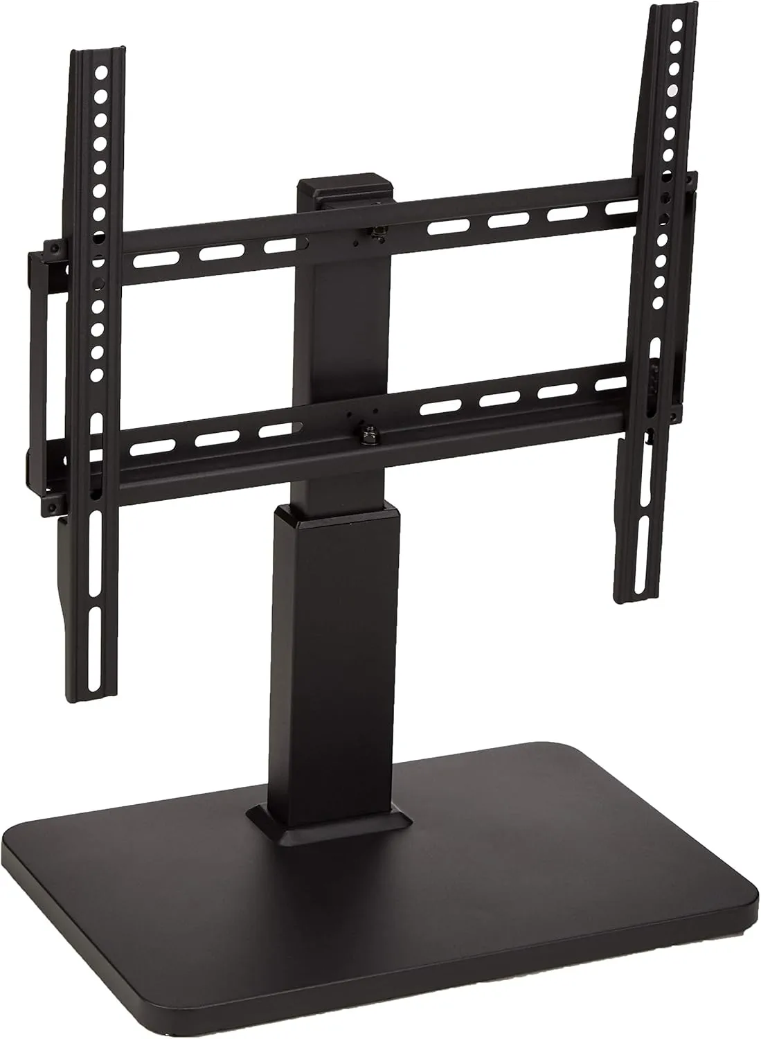 Amazon Basics Swivel Pedestal Table Top TV Mount for 32" to 65" TVs up to 55 lbs, Height Adjustable 14-19 Inches, Max VESA 400x400, Black