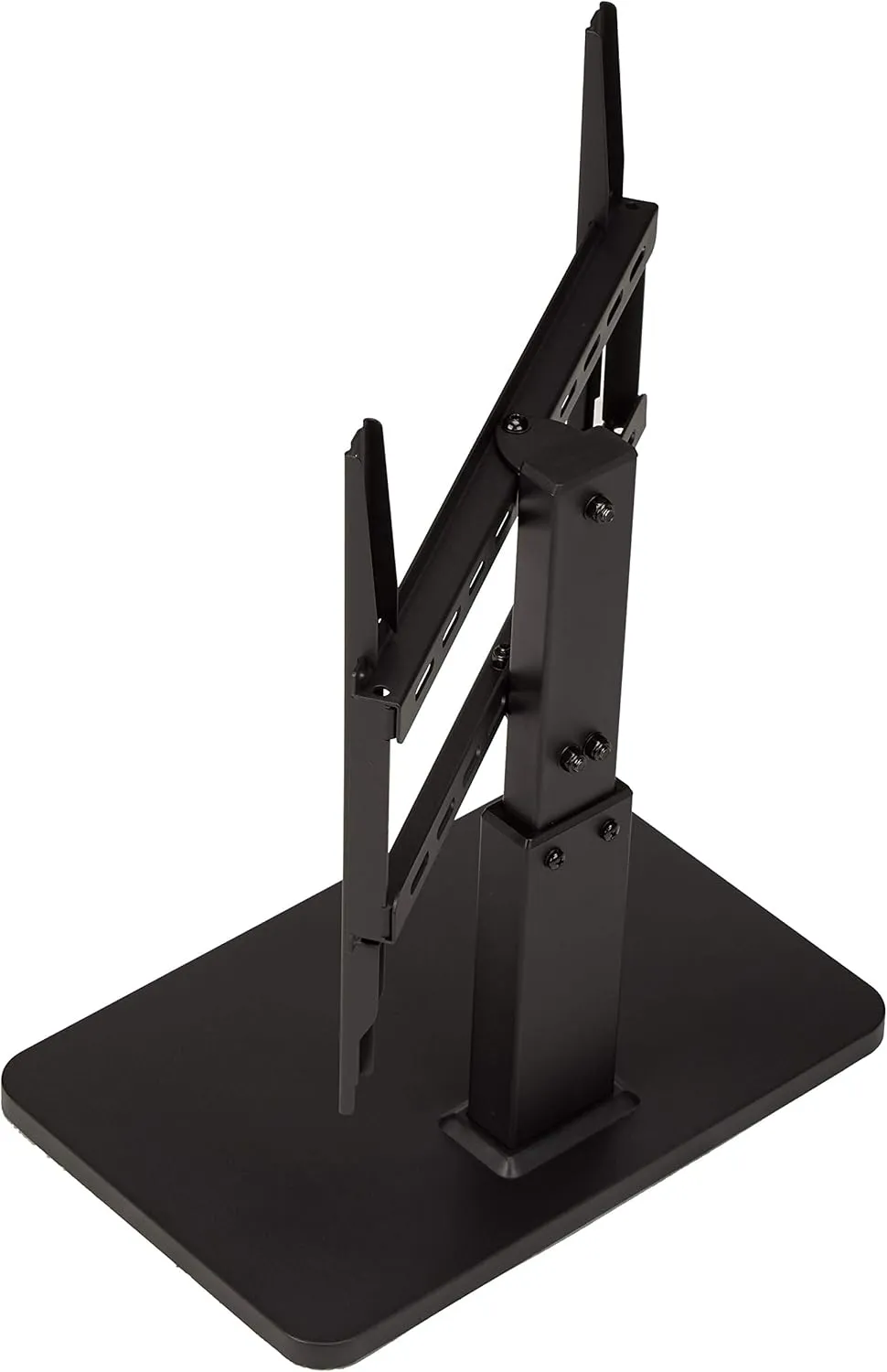 Amazon Basics Swivel Pedestal Table Top TV Mount for 32" to 65" TVs up to 55 lbs, Height Adjustable 14-19 Inches, Max VESA 400x400, Black