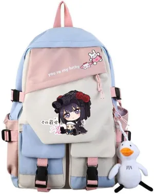 Anime My Dress Up Darling Marin Kitagawa dokidoki Backpack Cosplay Kawaii Backpack With Pendant Duck (1)