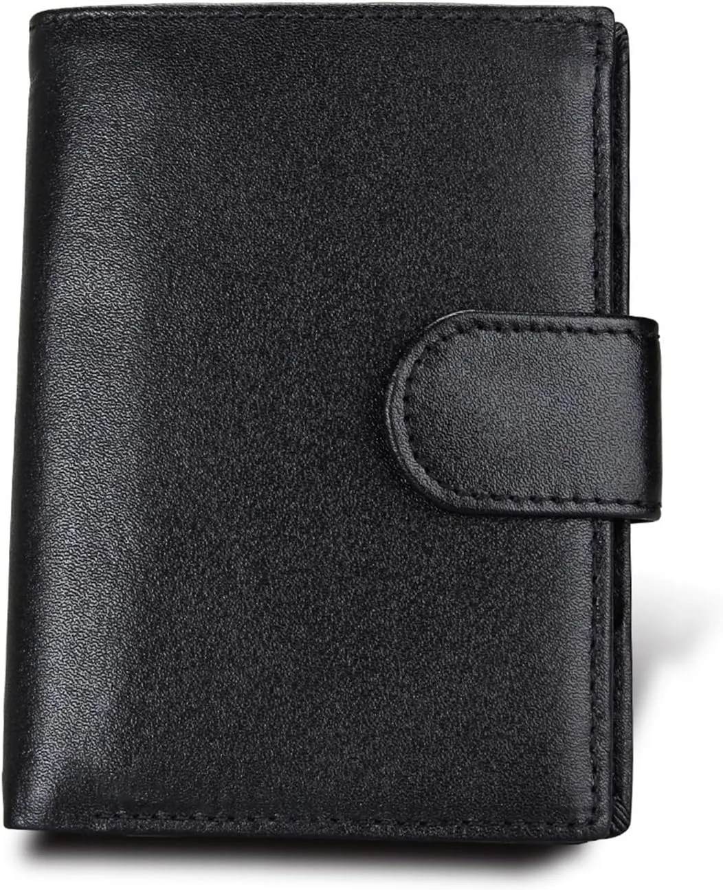 Anti-Theft Retro Passport Bag Simple Wallet ID Holder(Black)