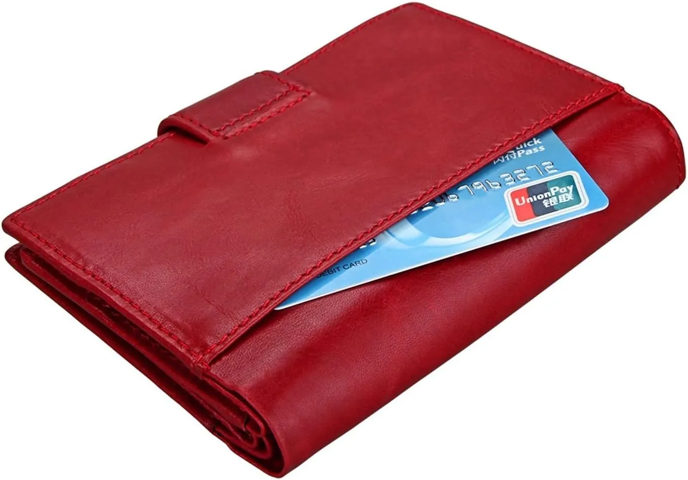 Anti-Theft Retro Passport Bag Simple Wallet ID Holder(Black)