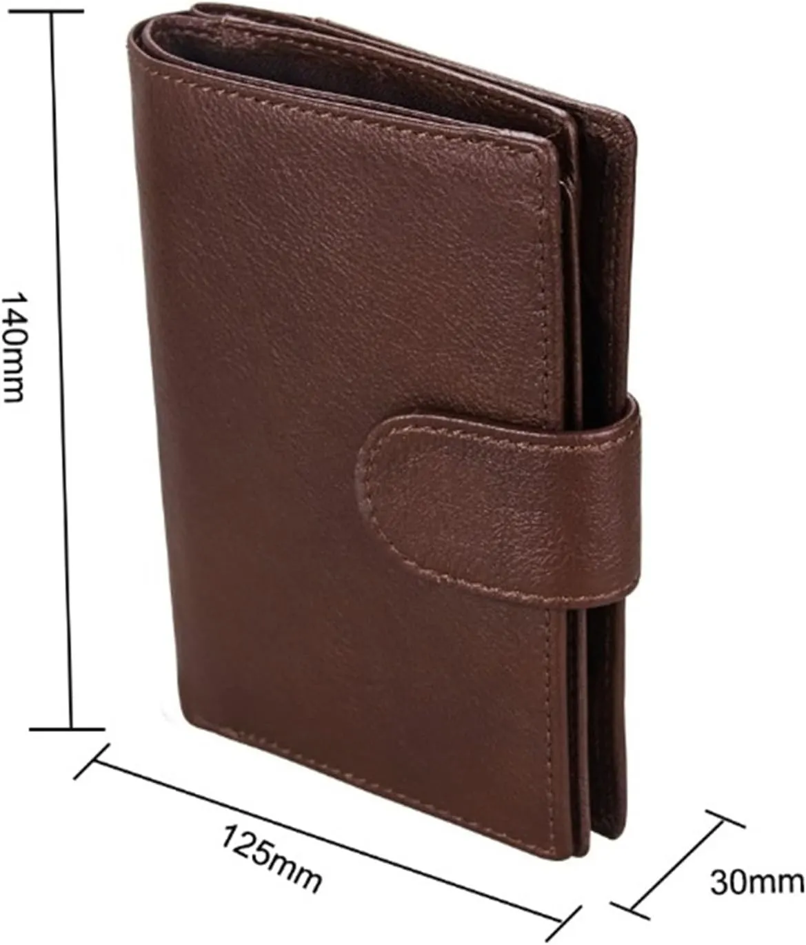 Anti-Theft Retro Passport Bag Simple Wallet ID Holder(Black)