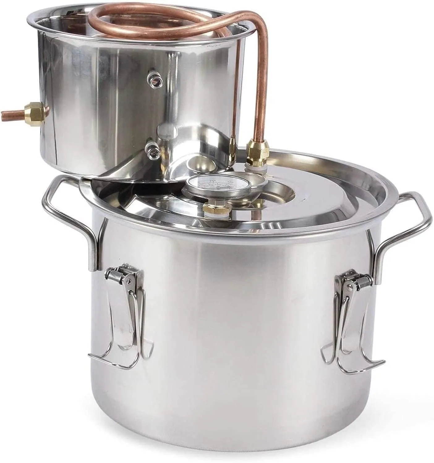 ANZAGA Stainless Steel Copper Pipe Alembic, Home Brewing Kit,12 l/3 gal