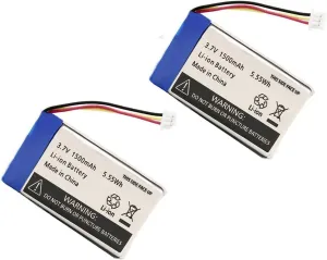 AOLIKES 1500mAh 3.7v Batteries Pack Replacement for Infant Optics DXR-8 Video Baby Monitor (2 Pack)