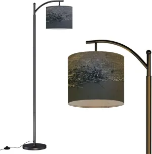 Arc Floor Lamps 3D map San Francisco 3D Modern LED Adjustable Lampshade Standing Light for Living Room Reading Bedroom Office
