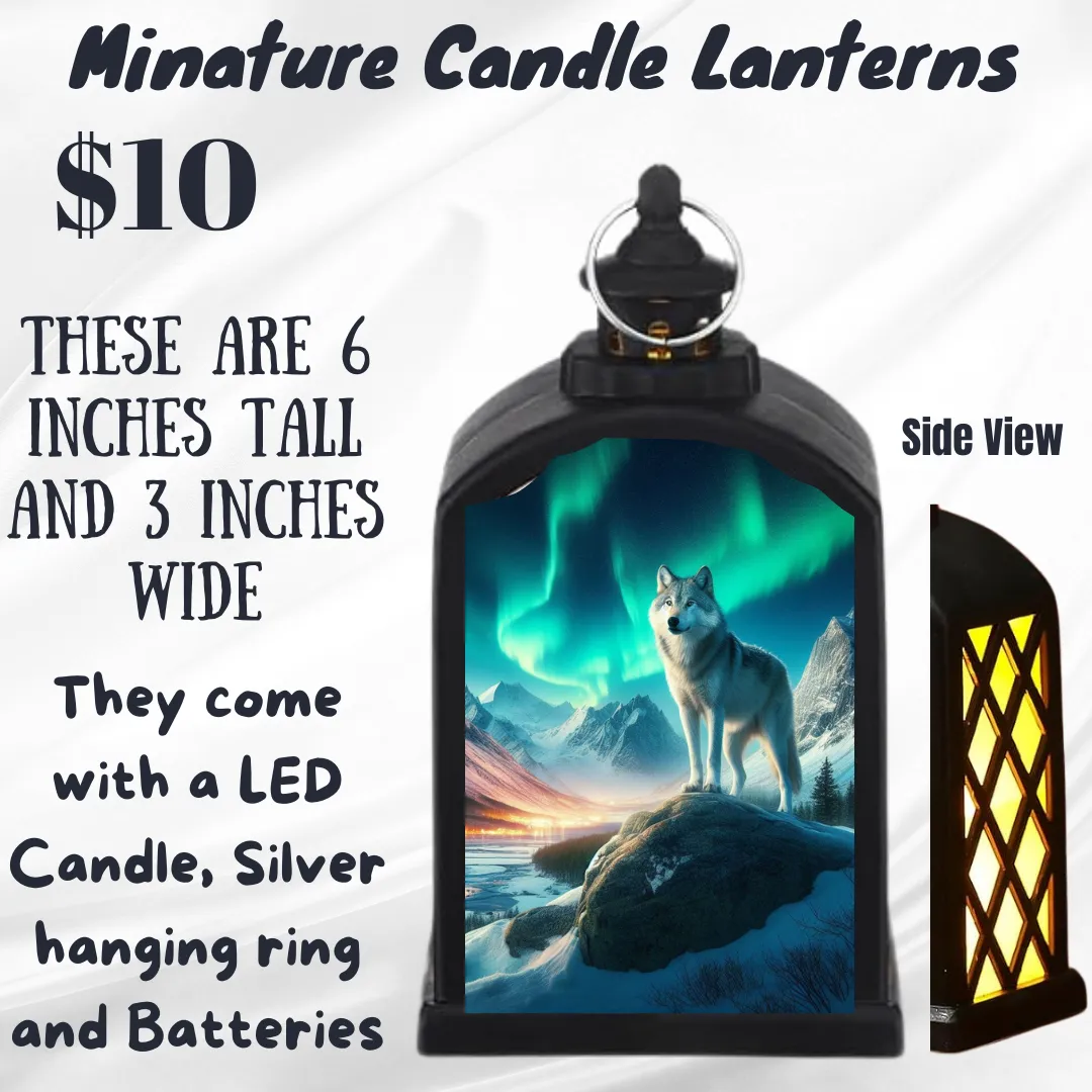 Arctic Majesty LED Candle Lantern