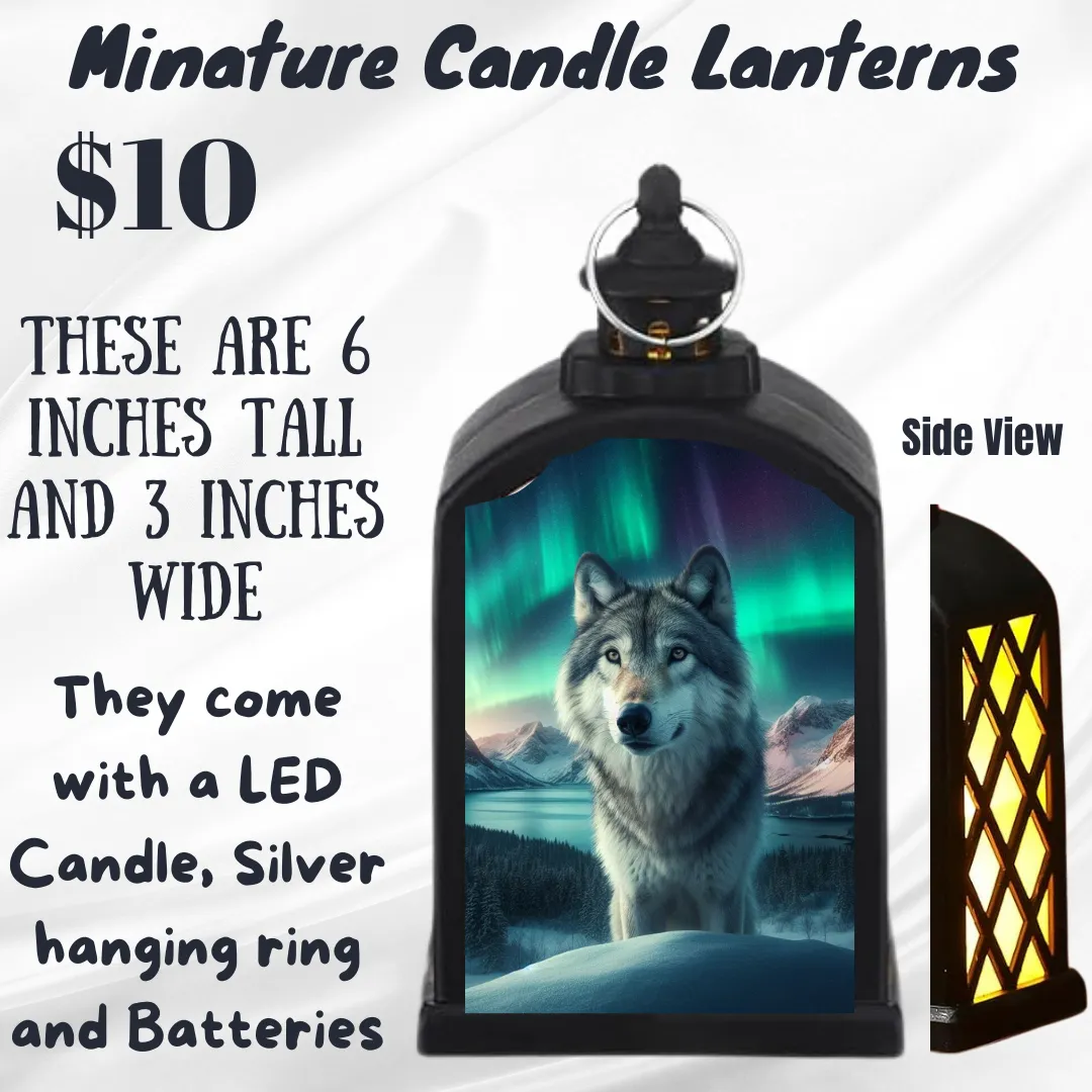 Arctic Majesty LED Candle Lantern