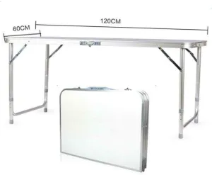 ASC Aluminum Folding Camping Table - 4 ft
