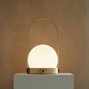 AUDO CPH (ex MENU) Carrie Lamp Portable   Rechargeable, Brushed Brass