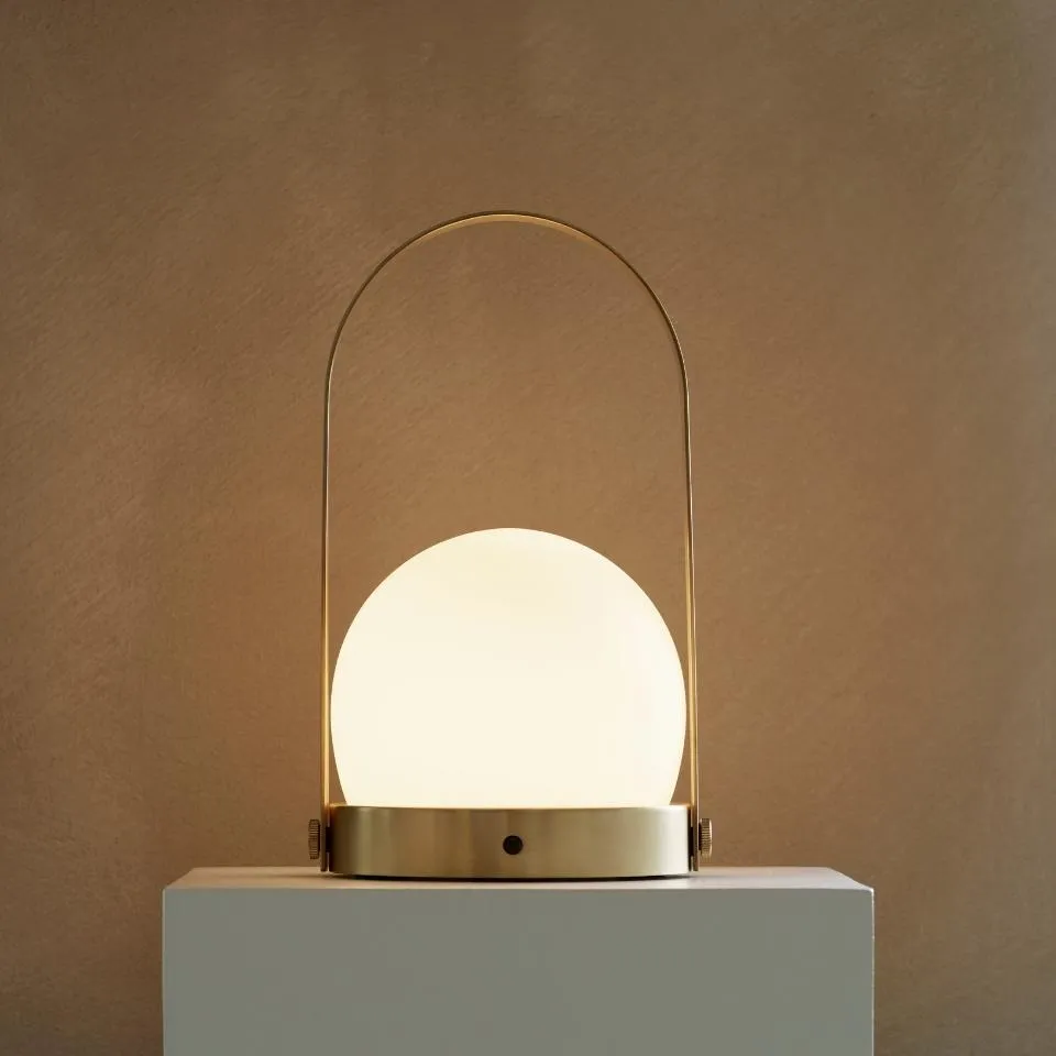 AUDO CPH (ex MENU) Carrie Lamp Portable   Rechargeable, Brushed Brass