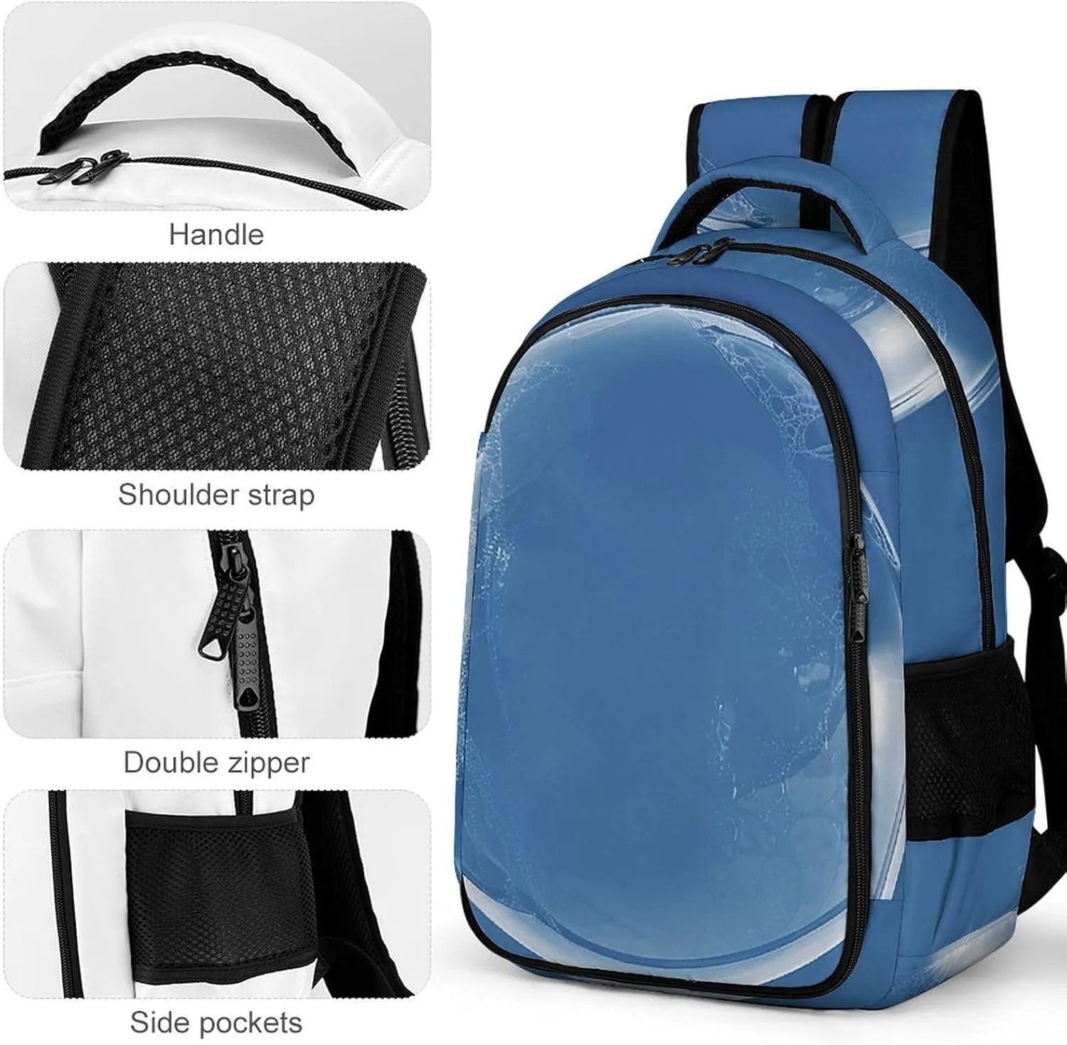 Backpack for Men Women Laptop Backpack A Soap Bubble Casual Daypack Laptop Bag for Travel