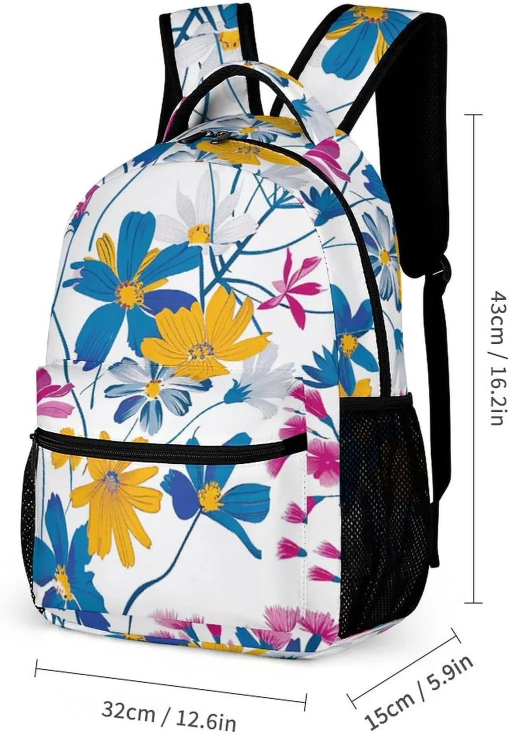 Backpack for Men Women Laptop Backpack Charming Petal Style Casual Daypack Laptop Bag for Travel