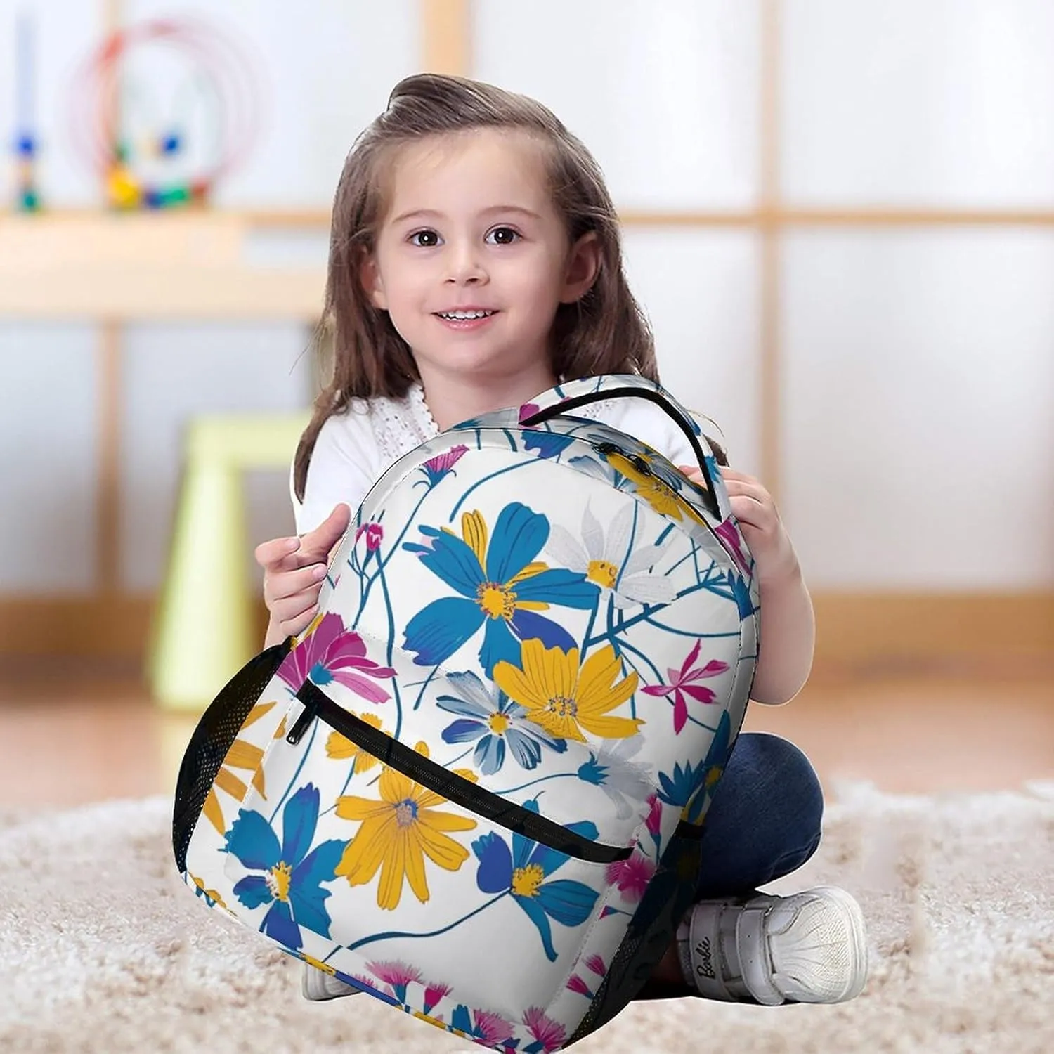 Backpack for Men Women Laptop Backpack Charming Petal Style Casual Daypack Laptop Bag for Travel