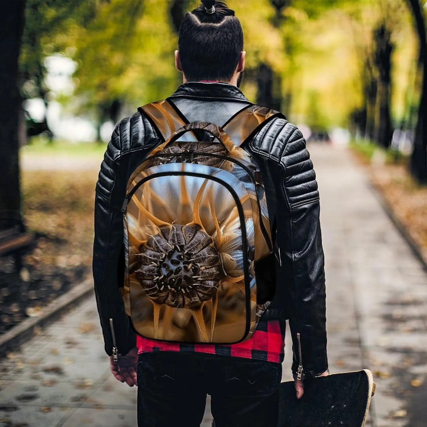 Backpack for Men Women Laptop Backpack Image of Two Thorns Casual Daypack Laptop Bag for Travel