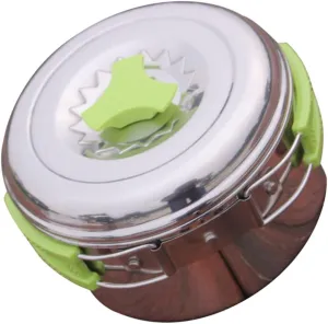 Backpacking Gear Outdoor Cooker Portable Pot Set Lid Non-Stick Coating Easy to Move for 1-3 Persons