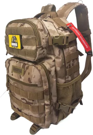 BARRERA warriors-Tactical Backpack 25l-Military Gear-Small Backpack Men-Molle Backpack-tactical laptop bag-outdoor backpack (camouflaged)