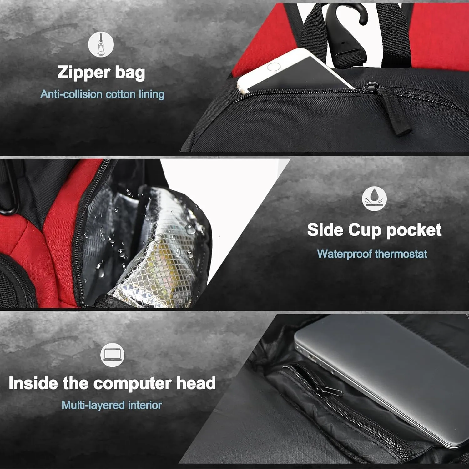 Basketball Backpack Large Sports Bag, Gym Bag with Ball Compartment and Shoe Compartment to Store Sports Shoes Water Bottles Laptops and Daily Necessities, Widely Used in Basketball, Soccer