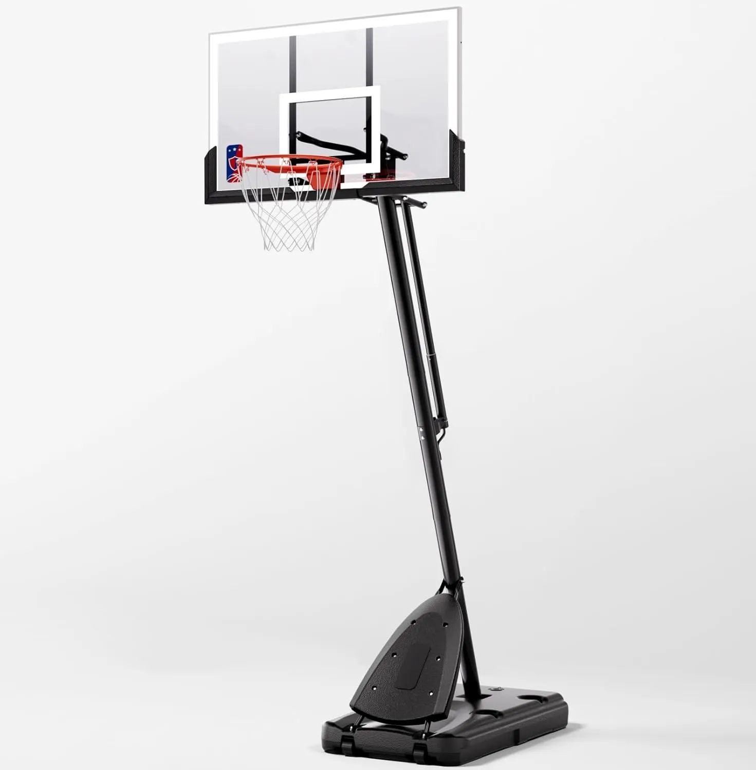 Basketball Hoop, 54 Inch Backboard Portable Basketball System, 10ft Stepless Regulation Adjustable Basketball Hoop Outdoor