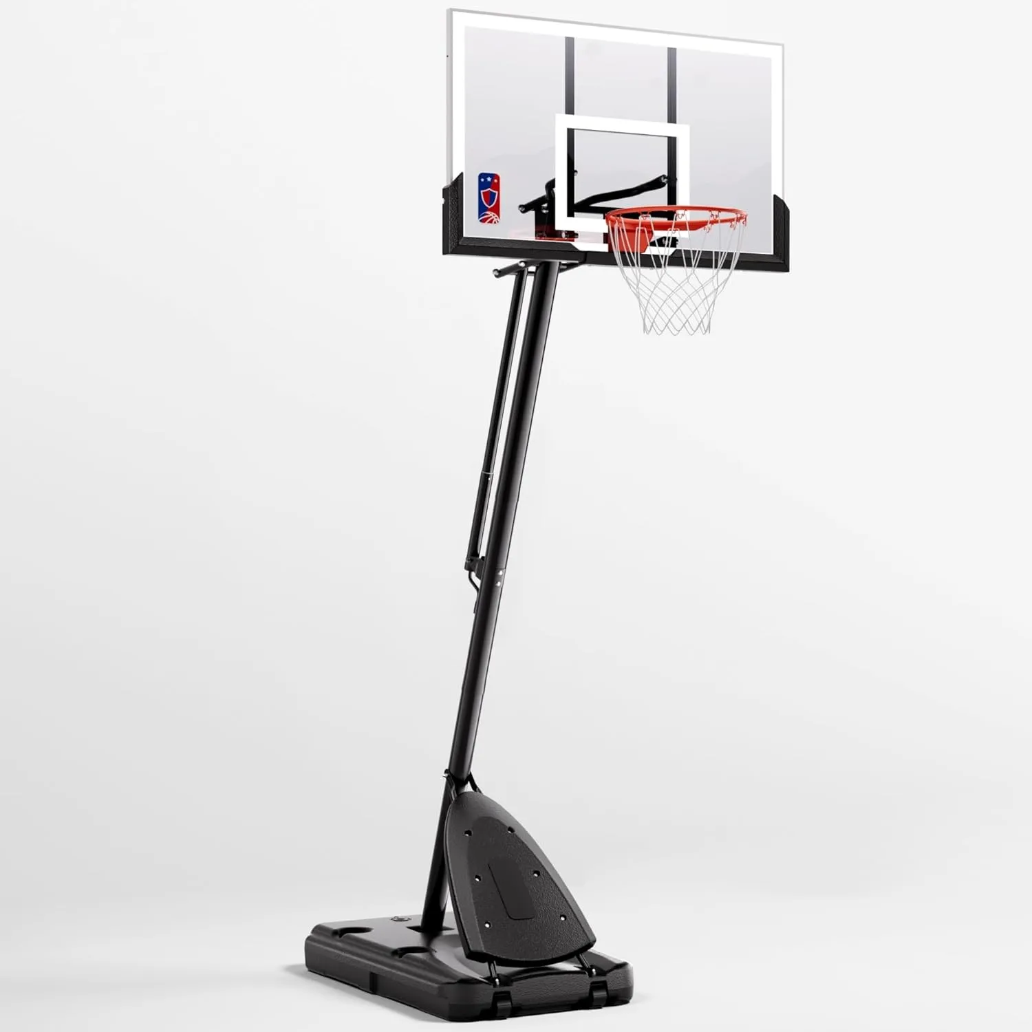 Basketball Hoop, 54 Inch Backboard Portable Basketball System, 10ft Stepless Regulation Adjustable Basketball Hoop Outdoor