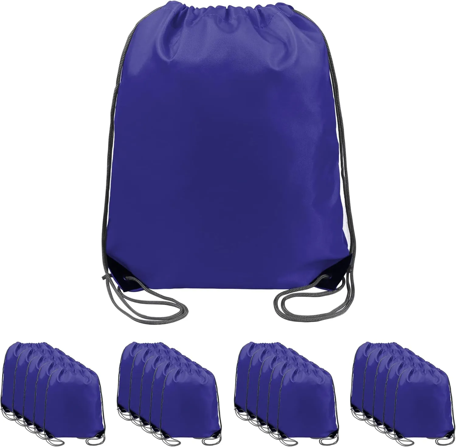 BeeGreen Drawstring Backpack Bags 20,30,50 Packs Reflective String Bags for Gym Sport Trip Cinch Sack DIY for Women Men