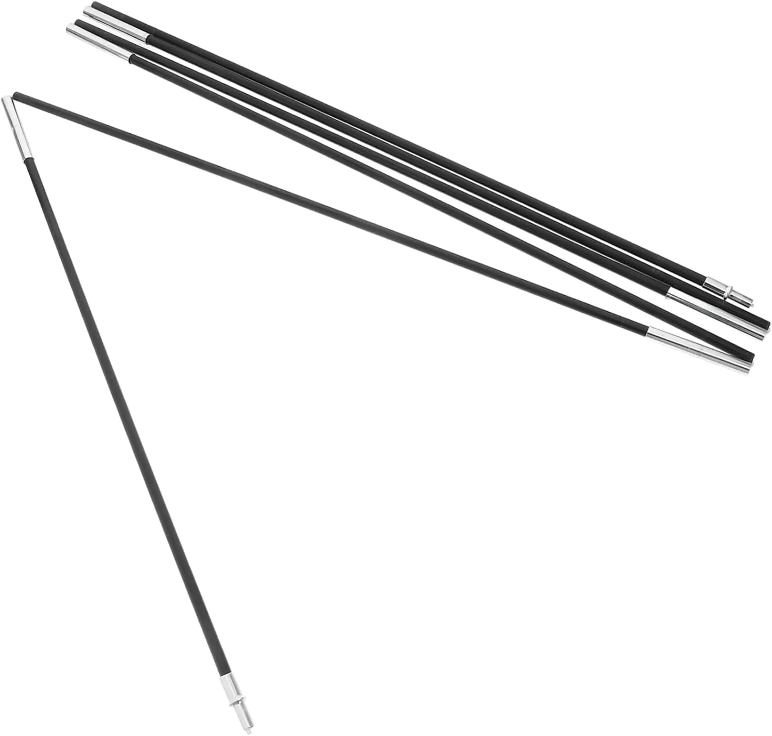 BESPORTBLE 2Pcs Fiberglass Tent Pole Replacement Kit for Single Tent Sections Each Durable Support Bar for Camping Hiking and Trekking Activities