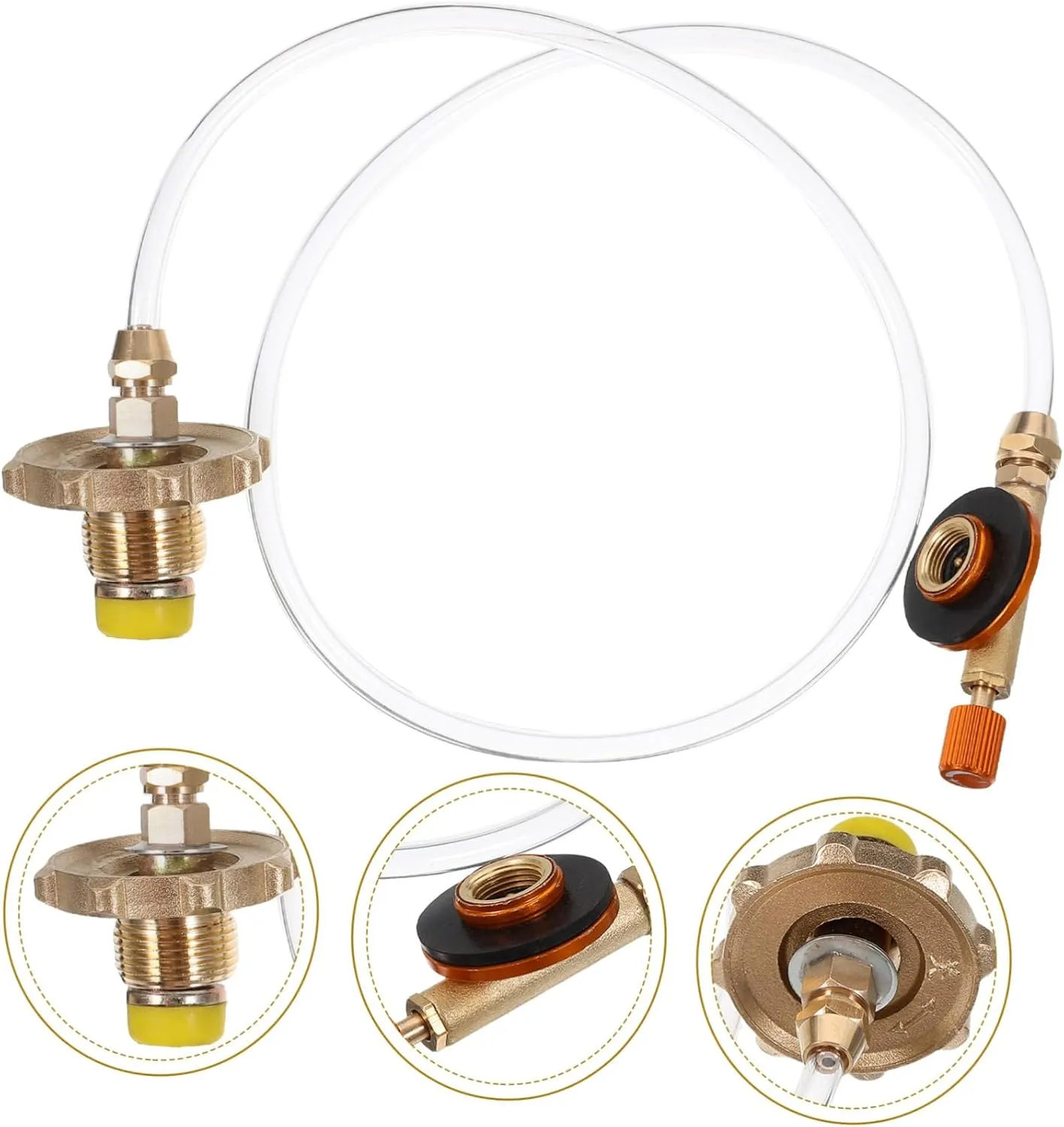 BESPORTBLE Plastic Outdoor Inflation-Valve Gas Tube Camping Supplies Copper Gas Tank