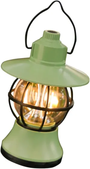 BESPORTBLE Retro Style Camping Lamp Portable Outdoor Led Tent Light Hanging Design Sturdy Battery Lanterns