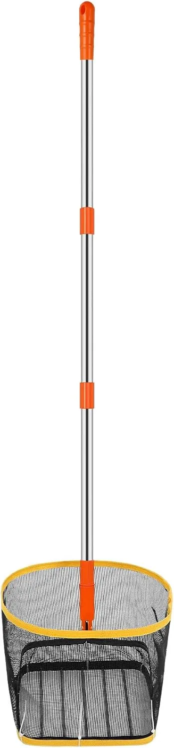 BESPORTBLE Table Tennis Ball Picker: Adjustable PingPong Picker Portable Table Tennis Pickup Net Ball Collector for Picking and Storage, 42.5inch