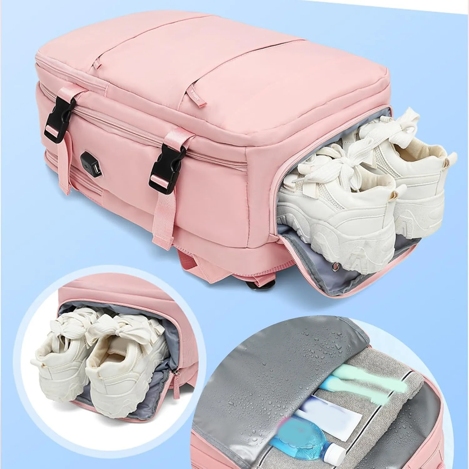 Birdesc Backpack, Levette Bag Travel, Levettevac Backpack, Large Capacity Bag With Separate Compartment (Blue*A)