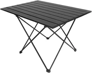 BK&MF Outdoor Folding Camping Table,Aluminum Picnic Camping Table Ultralight Compact Grill Table with Carry Bag for Cooking, Picnic, Camp,A,67x47x46cm(26x19x18inch)
