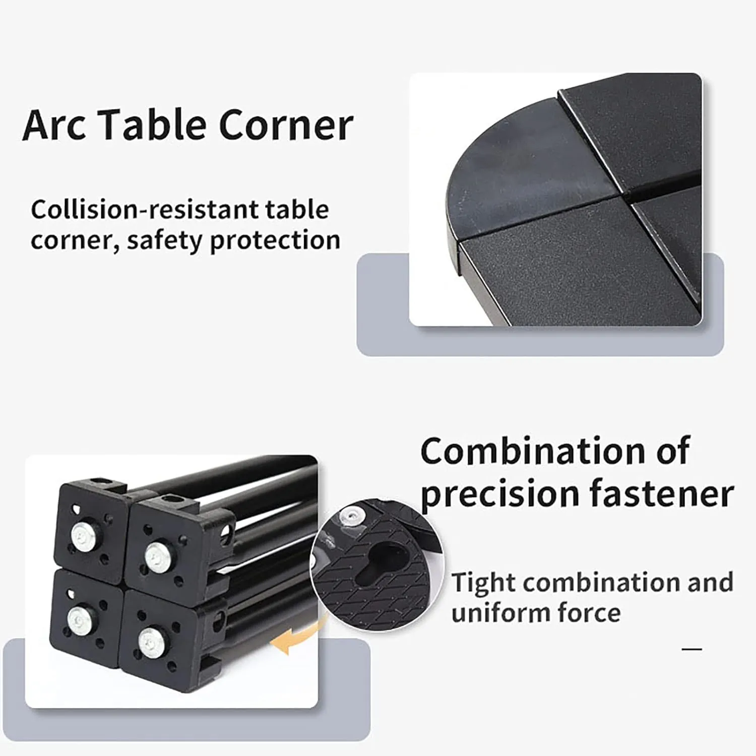 BK&MF Small Folding Camping Table,Aluminum Portable Outdoor Travel Table,Picnic Camping Table Compact Roll-up Table with Carry Bag for BBQ, Party,A,46x46x45cm(18x18x18inch)