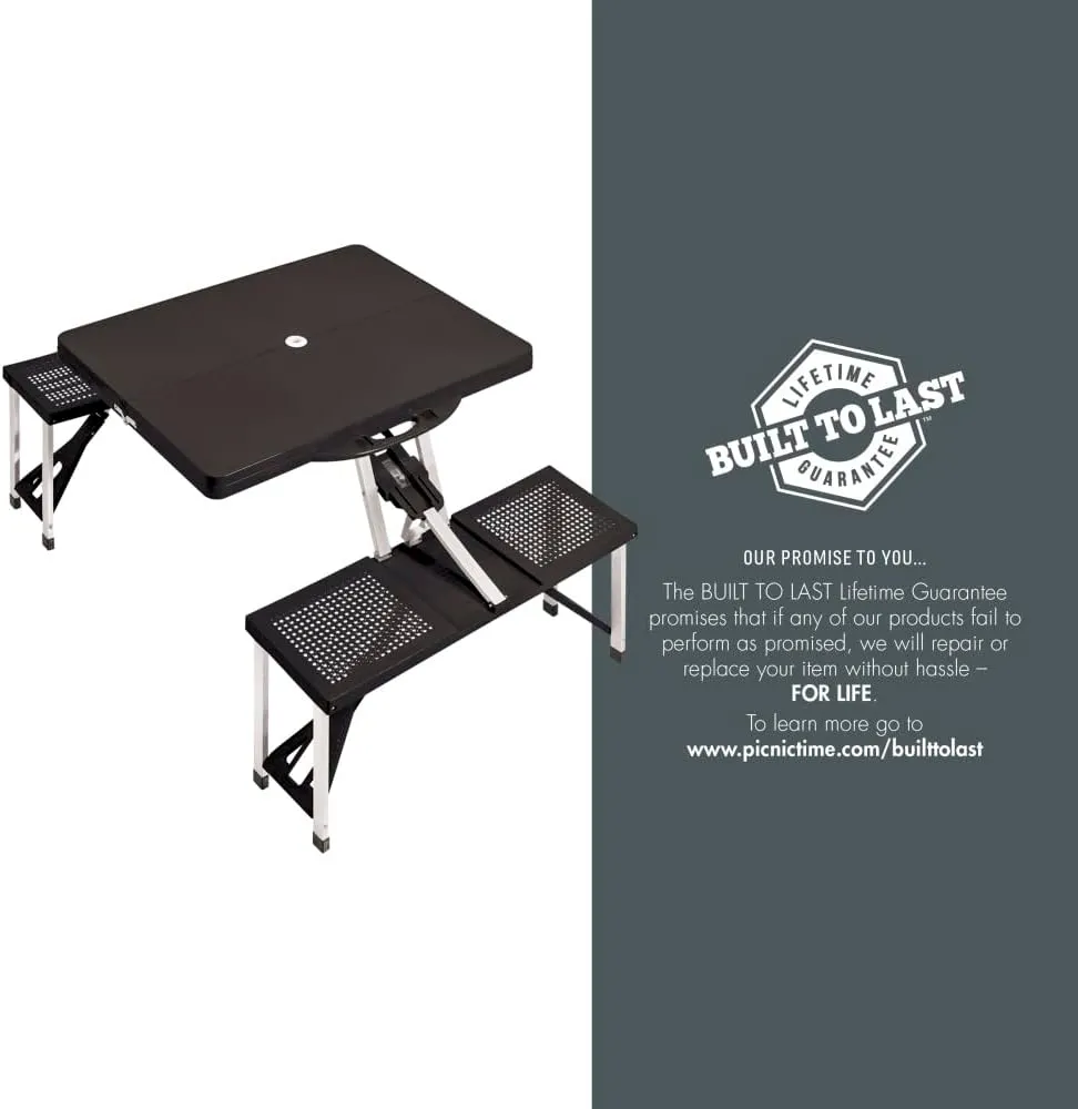 Black Jacksonville Jaguars Field Portable Picnic Table