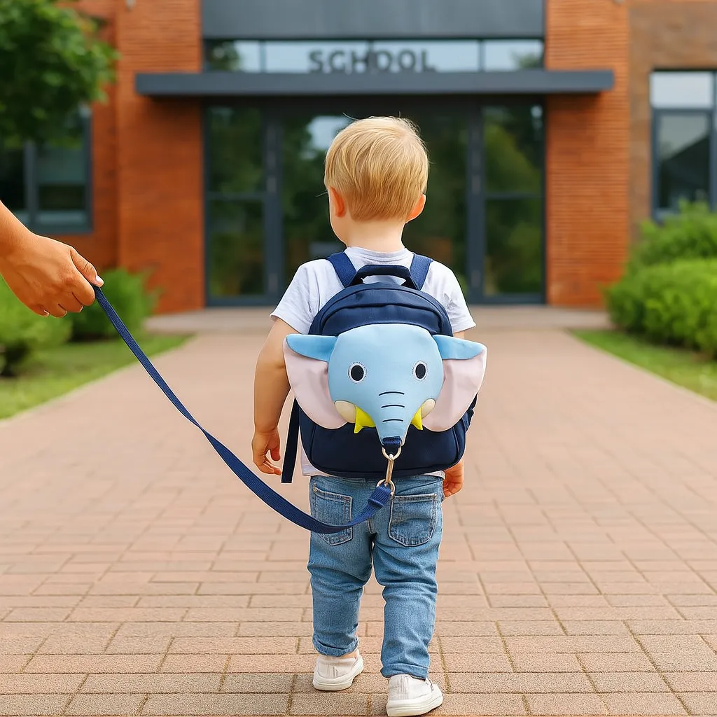 Blue Deadline-driven for Durable Kids Backpack and Lightweight Elephant Diverse categories Cute