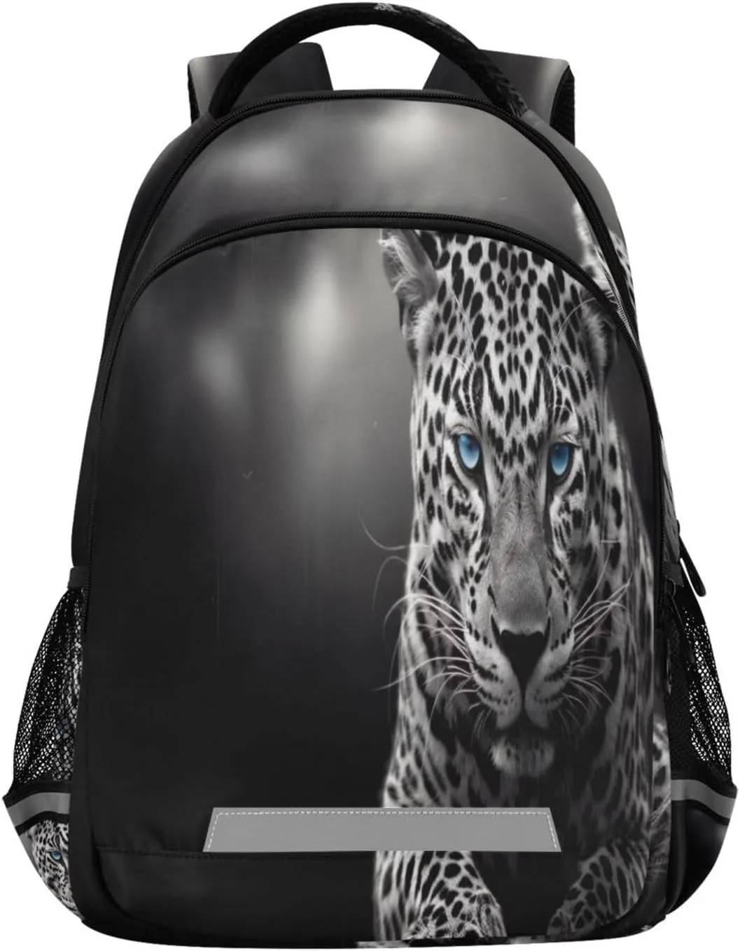 Blue-eyed Cheetah Design Waterproof Backpack - Casual Outdoor Sports Daypack with Ergonomic Shoulder Straps#597